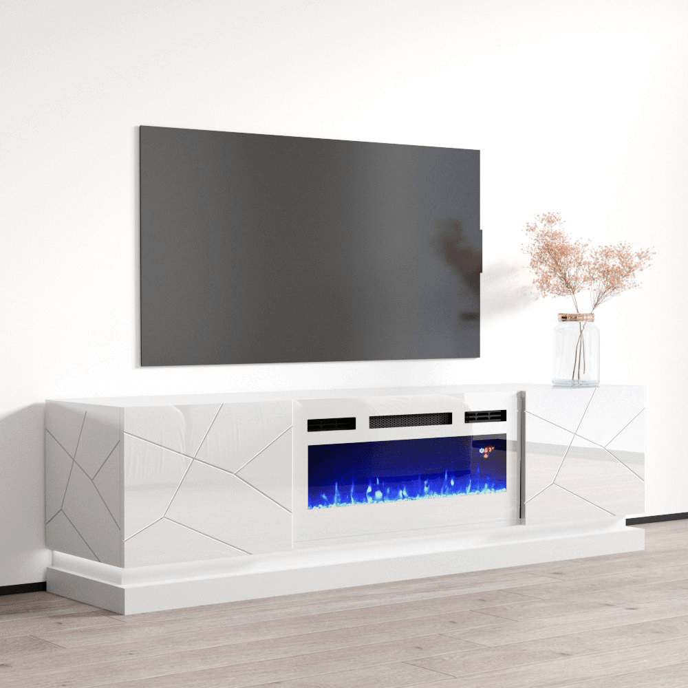 Shu WH-EF Electric Fireplace 71" TV Stand - Meble Furniture
