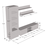 Soho 1 Entertainment Center - Meble Furniture