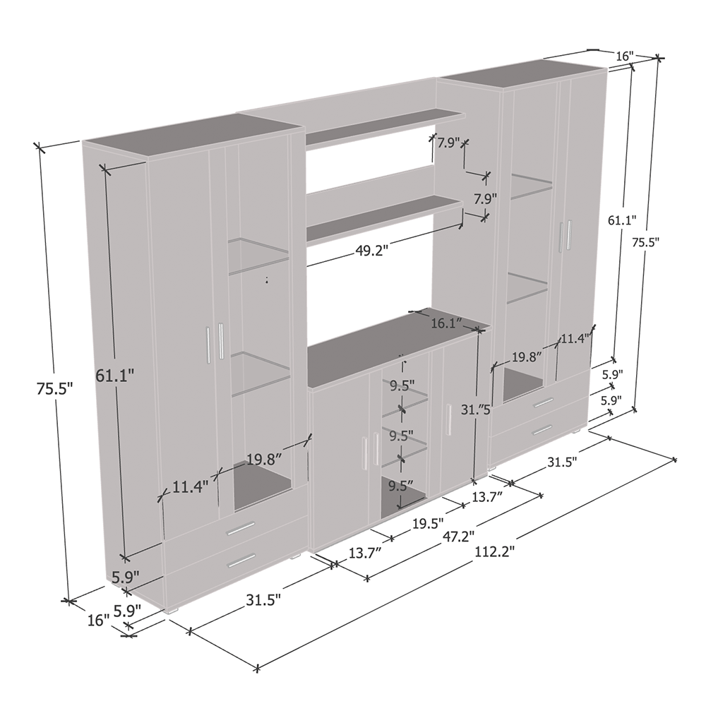 Soho 10 Entertainment Center - Meble Furniture