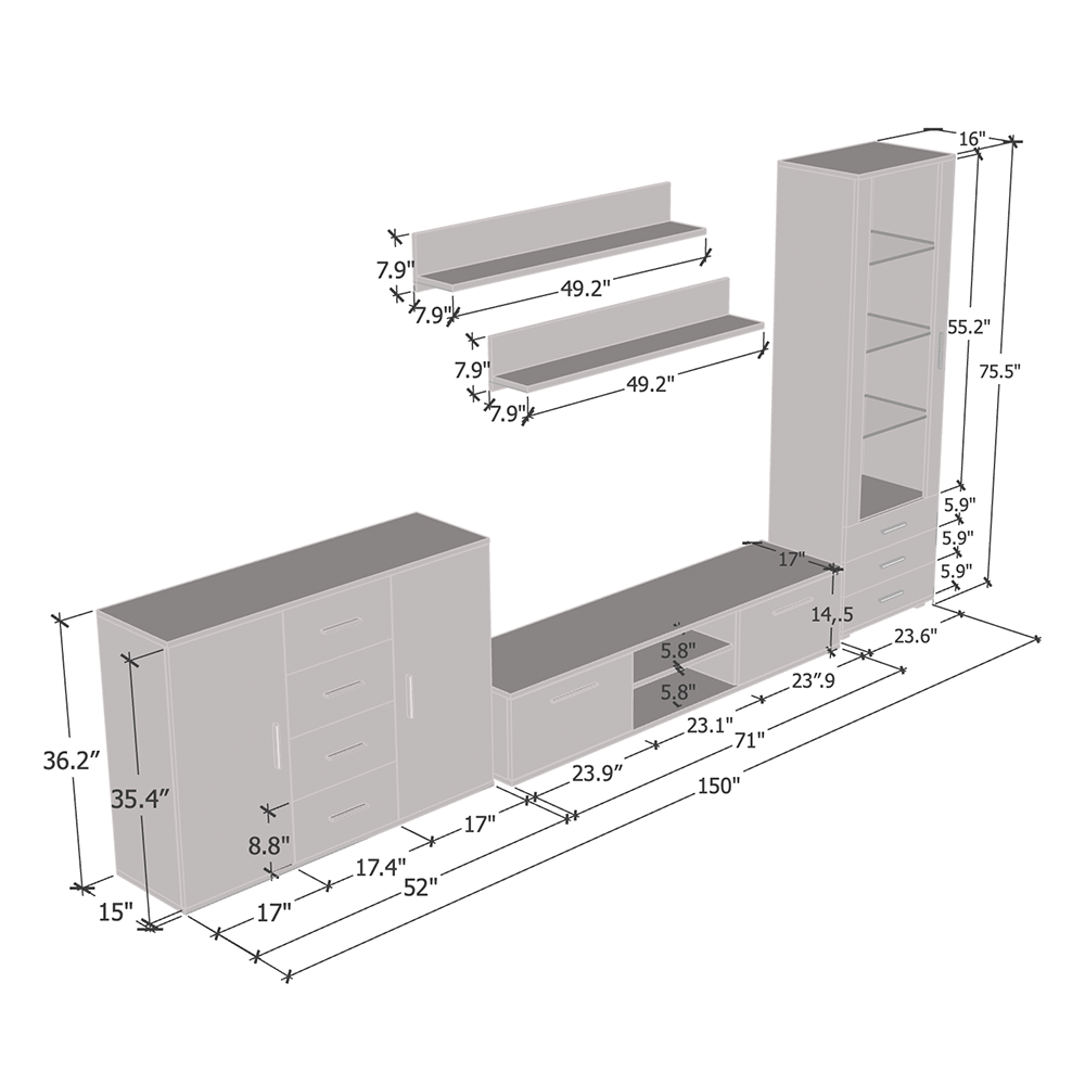 Soho 2 Entertainment Center - Meble Furniture