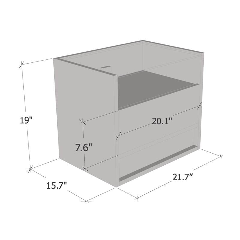 Vision 05 Nightstand dimensions diagram