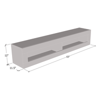 Fly Type-51 Wall Mounted Floating Hanging Media Cabinet - Meble Furniture