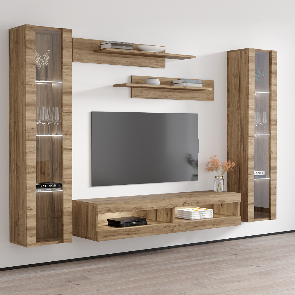 Fly A 34TV Floating Entertainment Center - Meble Furniture
