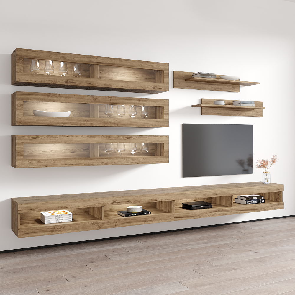 Fly J 34TV Floating Entertainment Center - Meble Furniture