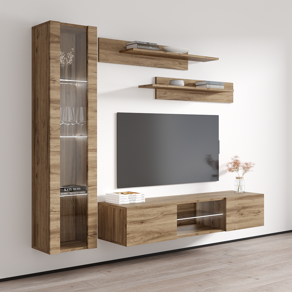 Fly G 33TV Floating Entertainment Center - Meble Furniture