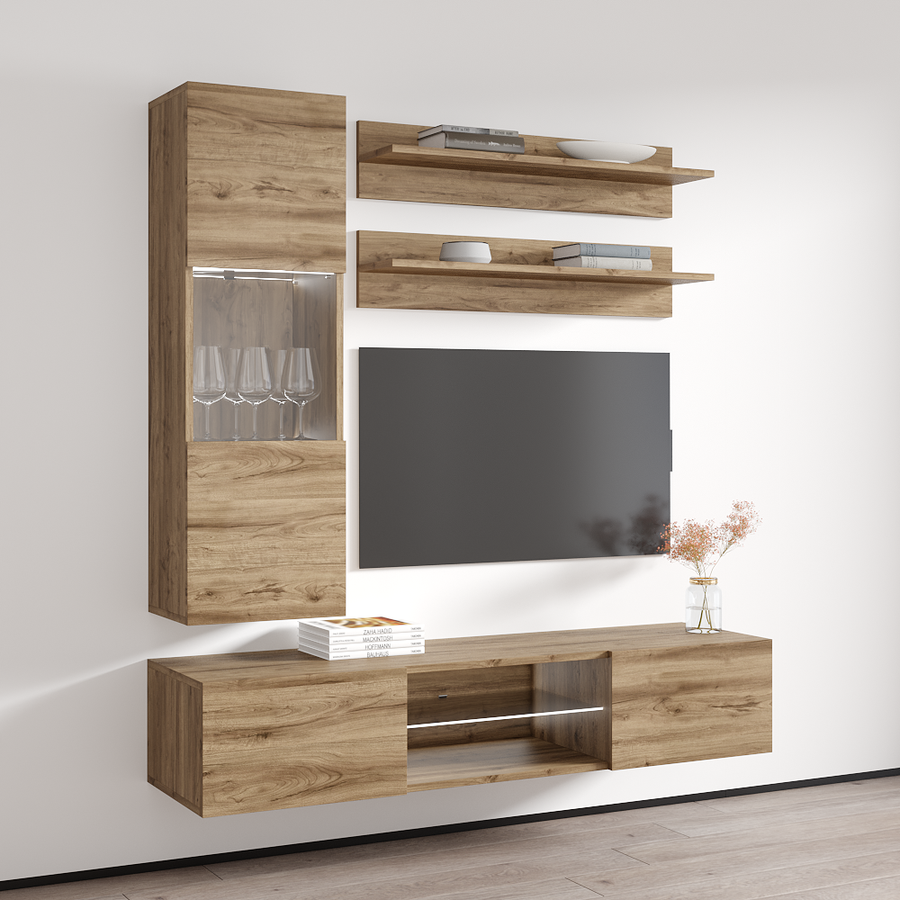 Fly H 33TV Floating Entertainment Center - Meble Furniture