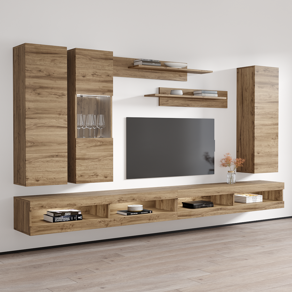 Fly E 34TV Floating Entertainment Center - Meble Furniture