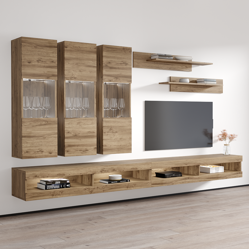 Fly E 34TV Floating Entertainment Center - Meble Furniture