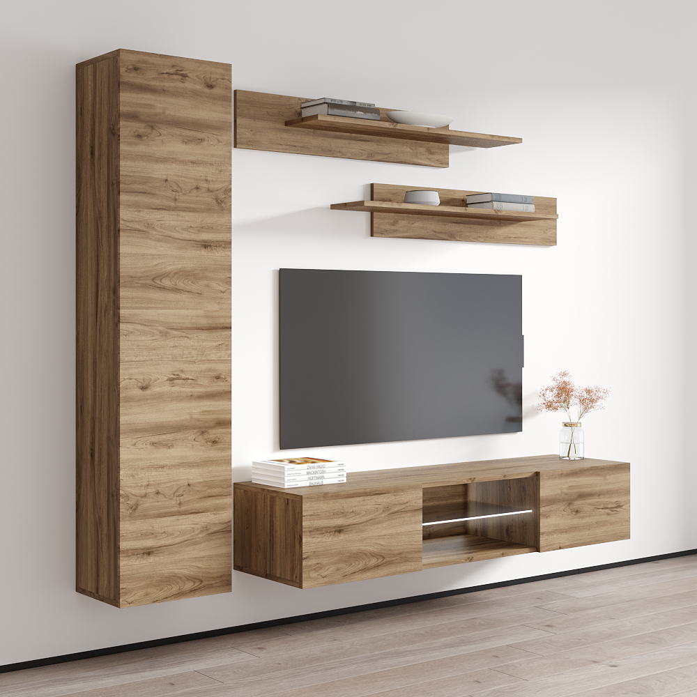 Fly G 33TV Floating Entertainment Center - Meble Furniture
