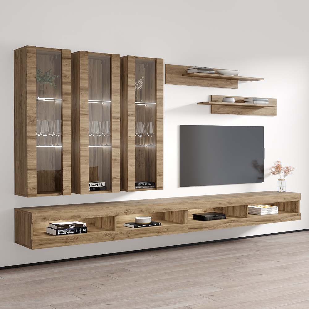 Fly E 34TV Floating Entertainment Center - Meble Furniture