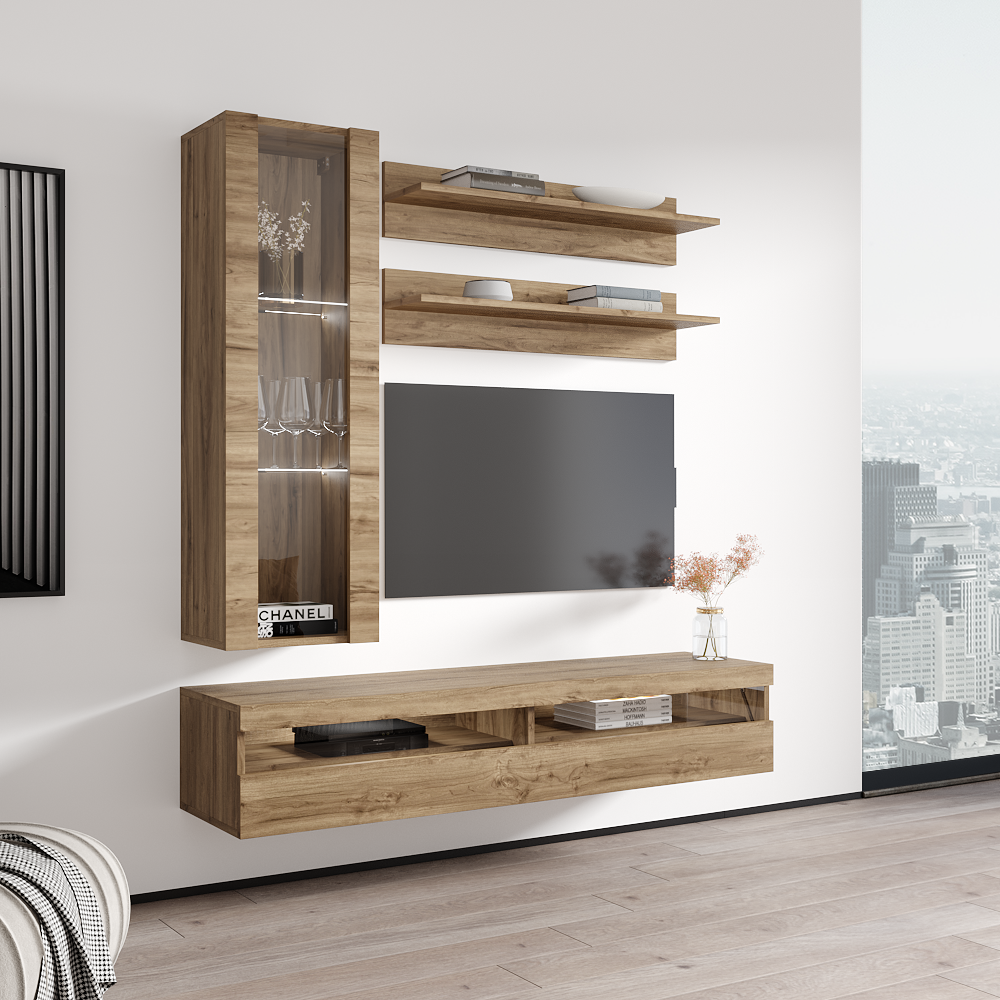 Fly H 35TV Floating Entertainment Center - Meble Furniture