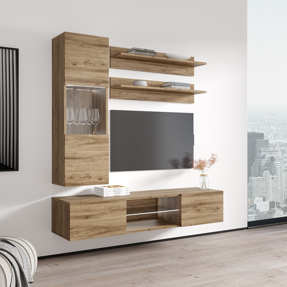 Fly H 33TV Floating Entertainment Center - Meble Furniture
