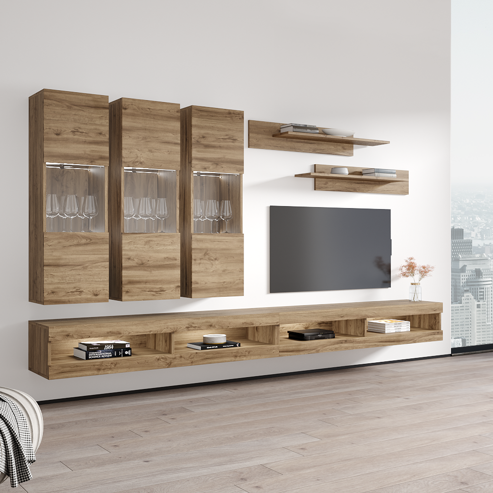 Fly E 34TV Floating Entertainment Center - Meble Furniture