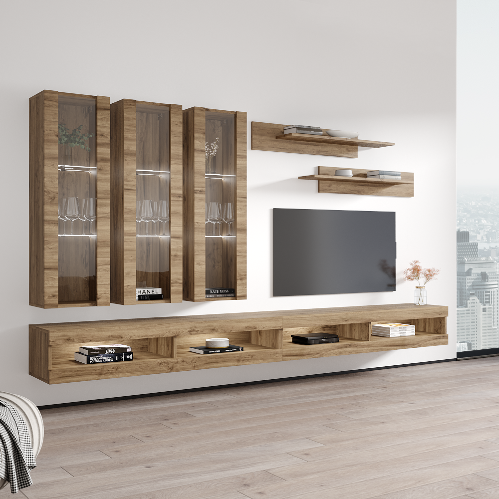 Fly E 34TV Floating Entertainment Center - Meble Furniture