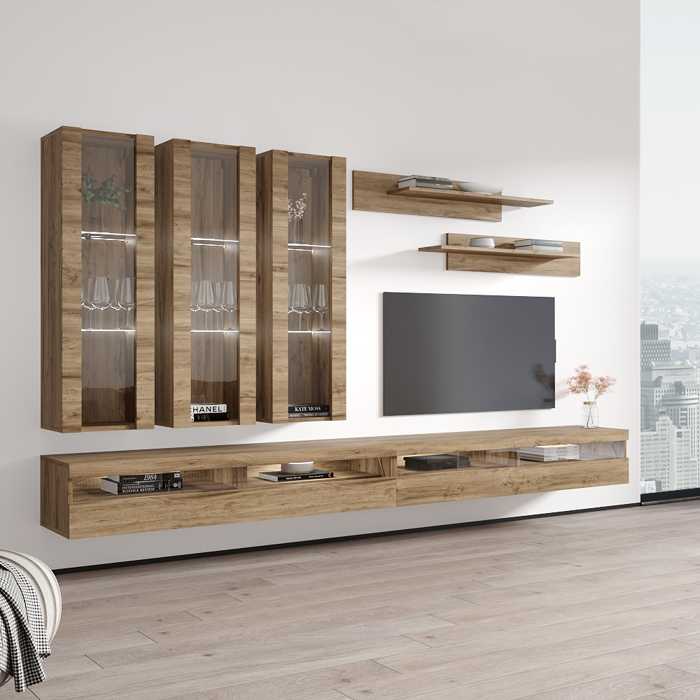 Fly E 35TV Floating Entertainment Center - Meble Furniture