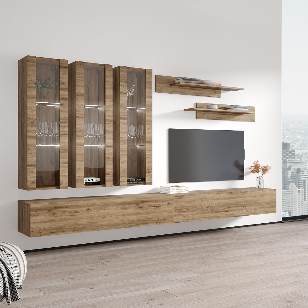 Fly E 30TV Floating Entertainment Center - Meble Furniture