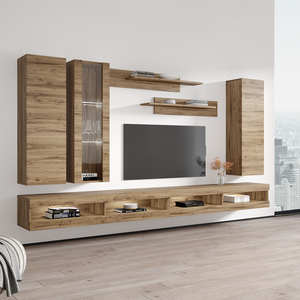 Fly E 34TV Floating Entertainment Center - Meble Furniture