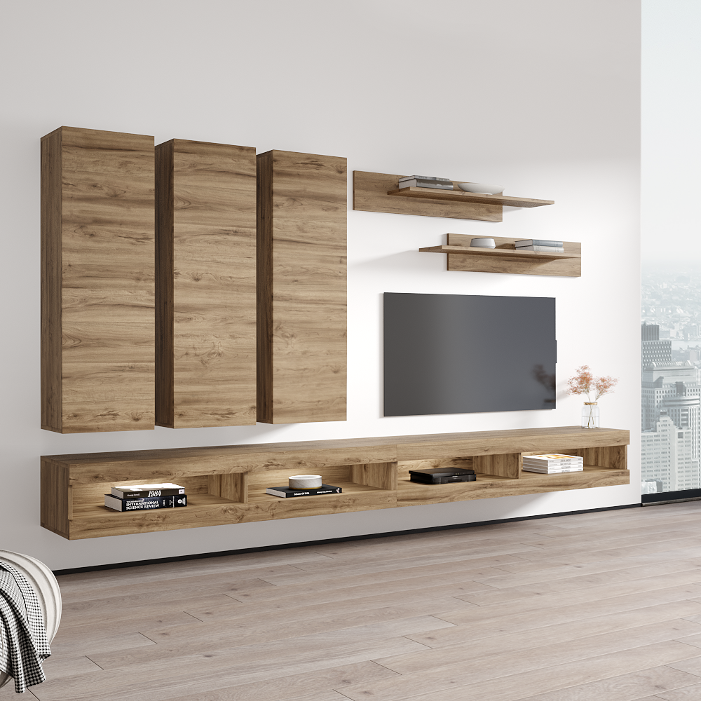 Fly E 34TV Floating Entertainment Center - Meble Furniture