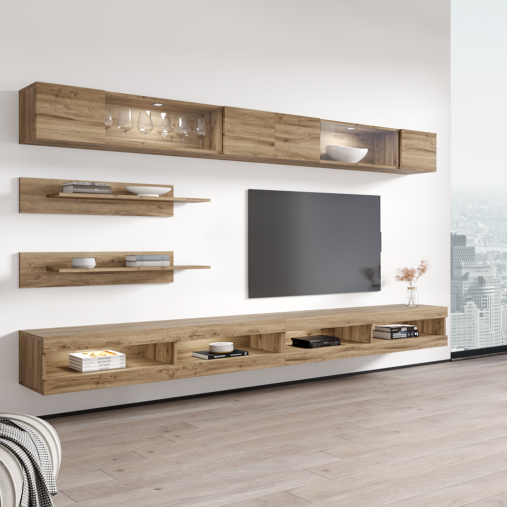Fly I 34TV Floating Entertainment Center - Meble Furniture