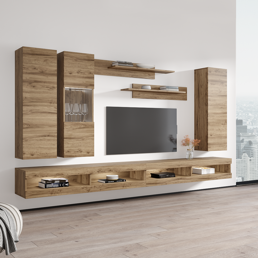 Fly E 34TV Floating Entertainment Center - Meble Furniture