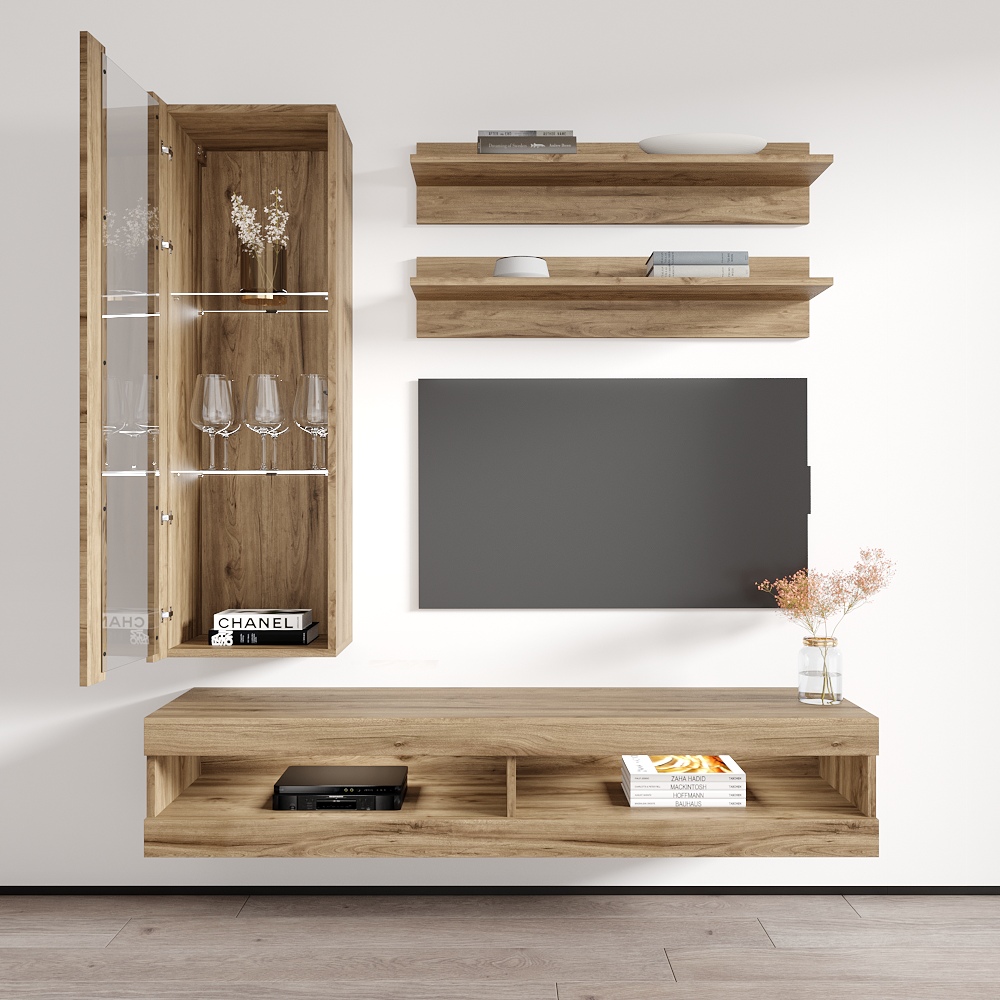 Fly H 34TV Floating Entertainment Center - Meble Furniture