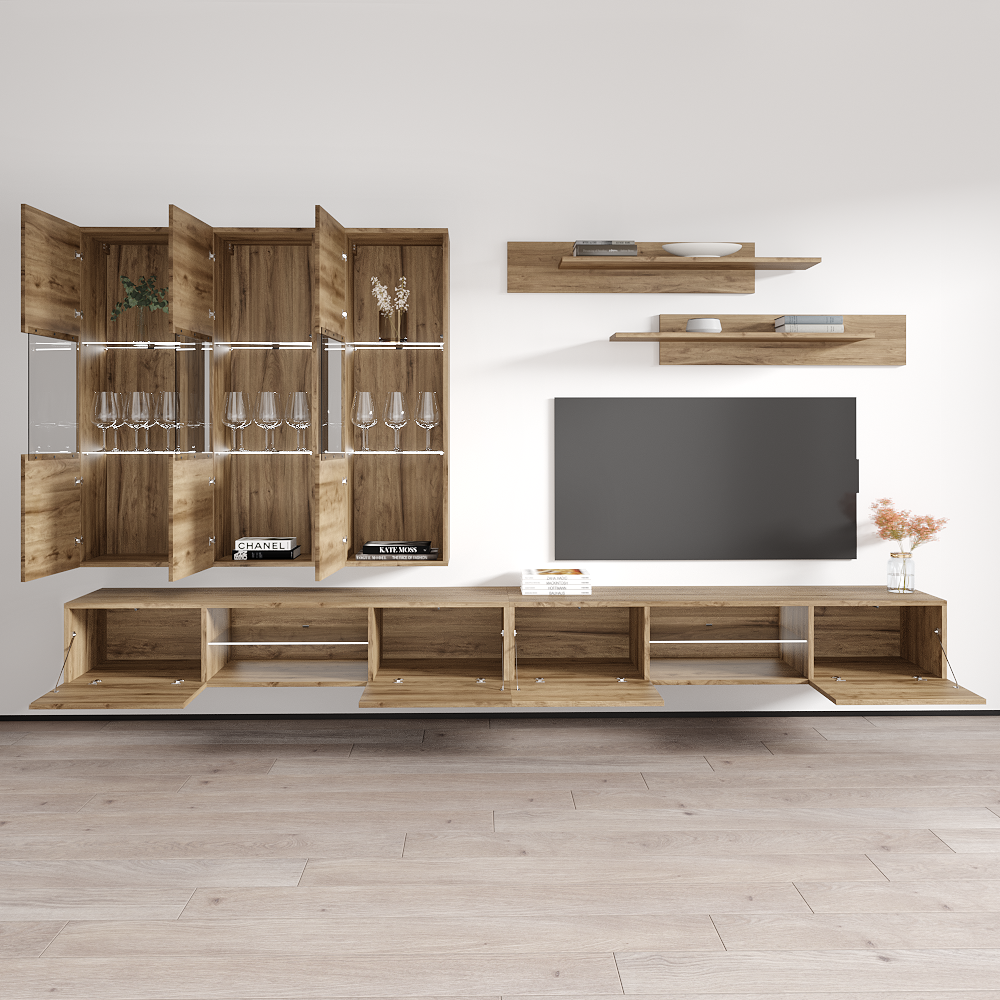 Fly E 33TV Floating Entertainment Center - Meble Furniture