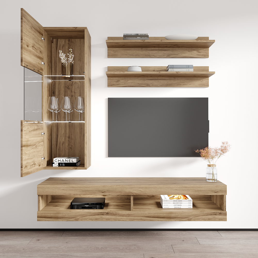 Fly H 34TV Floating Entertainment Center - Meble Furniture