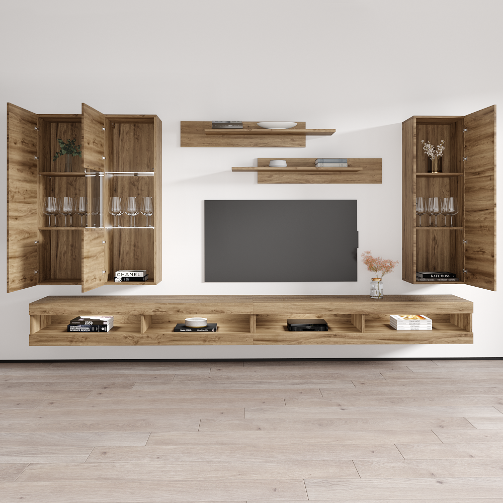 Fly E 34TV Floating Entertainment Center - Meble Furniture