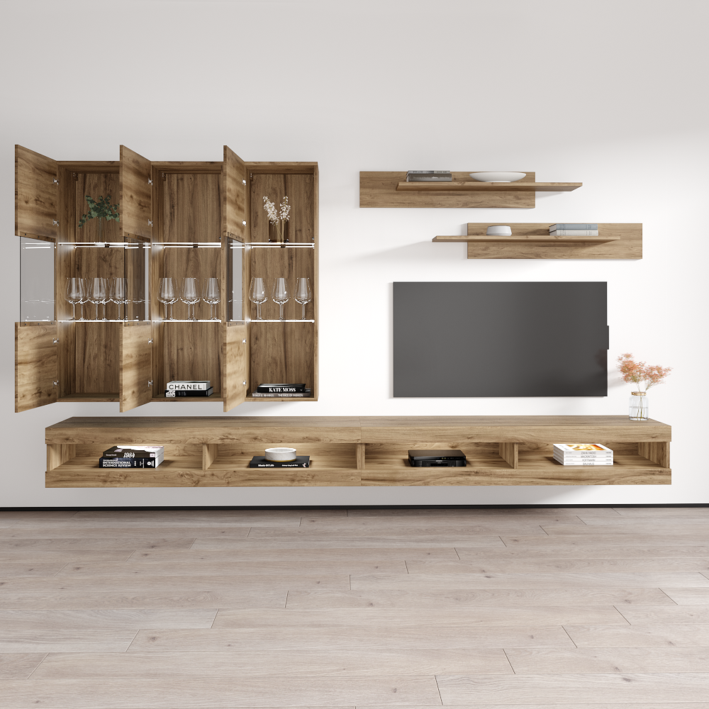 Fly E 34TV Floating Entertainment Center - Meble Furniture