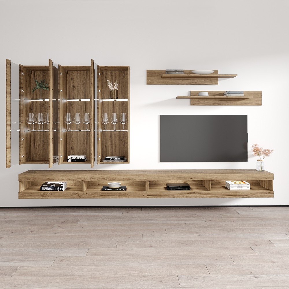 Fly E 34TV Floating Entertainment Center - Meble Furniture