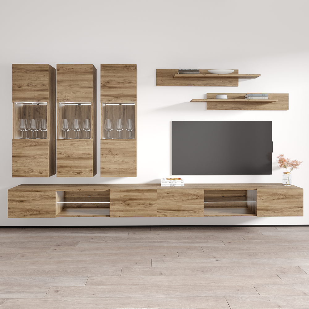 Fly E 33TV Floating Entertainment Center - Meble Furniture