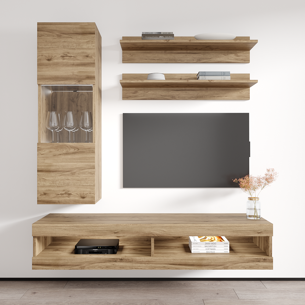 Fly H 34TV Floating Entertainment Center - Meble Furniture