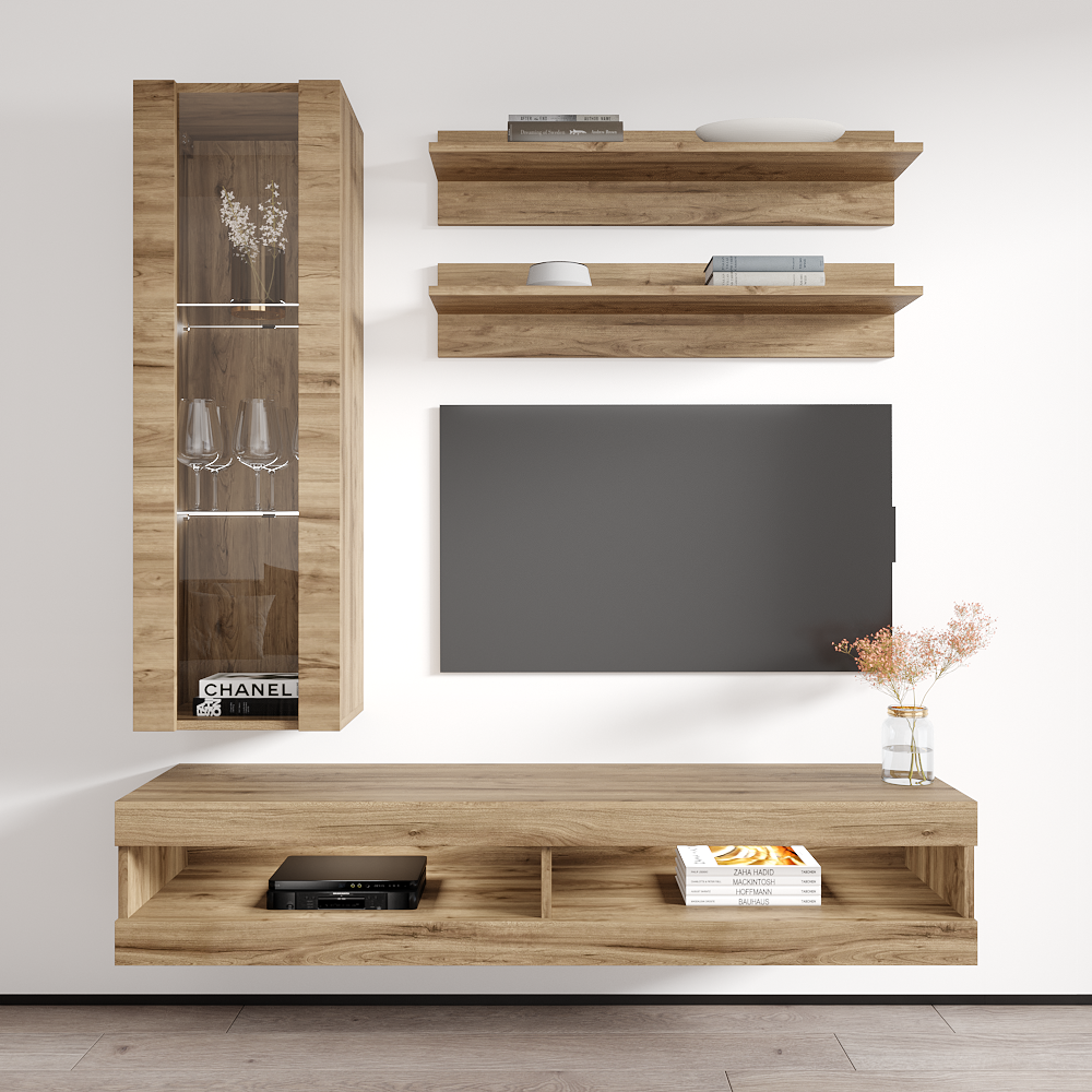Fly H 34TV Floating Entertainment Center - Meble Furniture