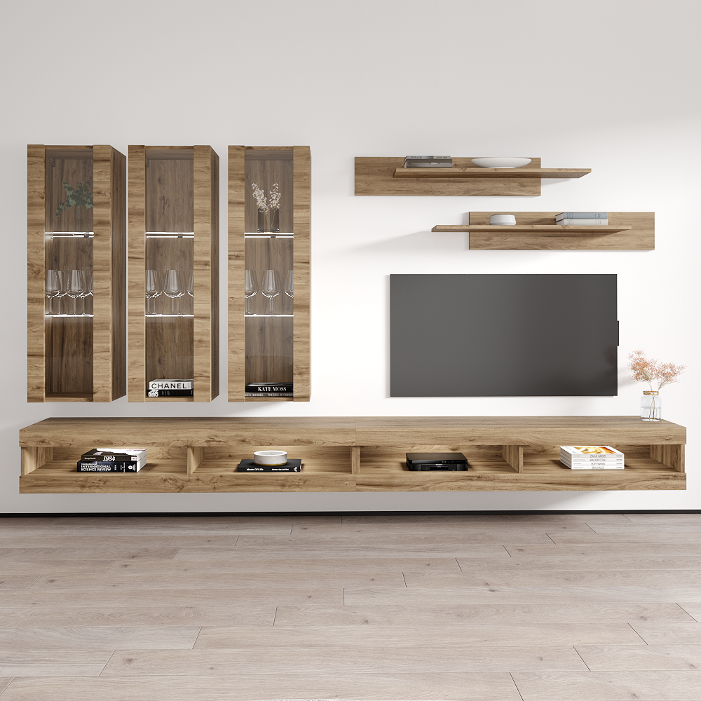Fly E 34TV Floating Entertainment Center - Meble Furniture