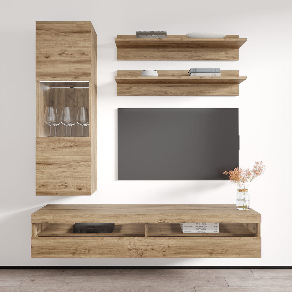 Fly H 35TV Floating Entertainment Center - Meble Furniture