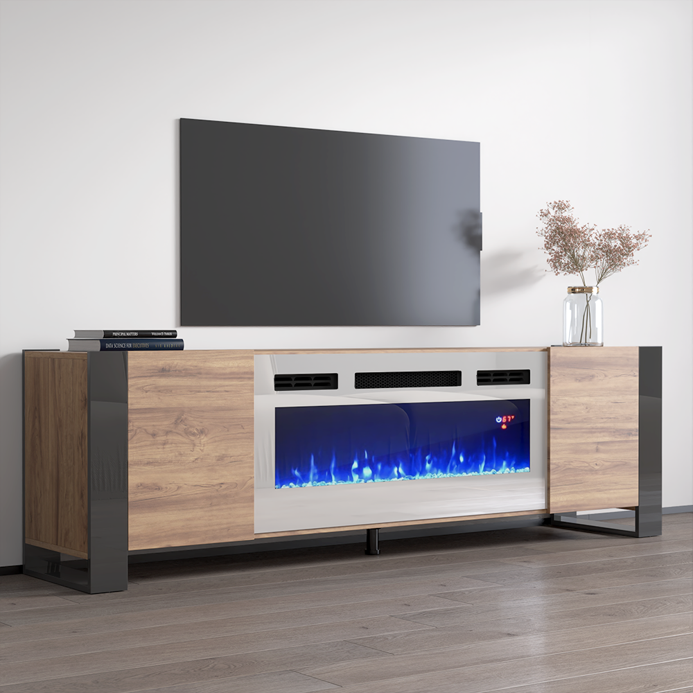 Woody WH-EF Fireplace TV Stand - Meble Furniture