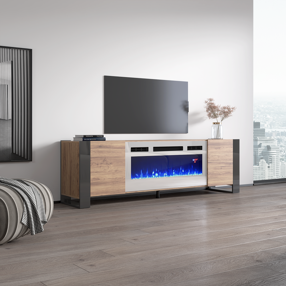 Woody WH-EF Fireplace TV Stand - Meble Furniture