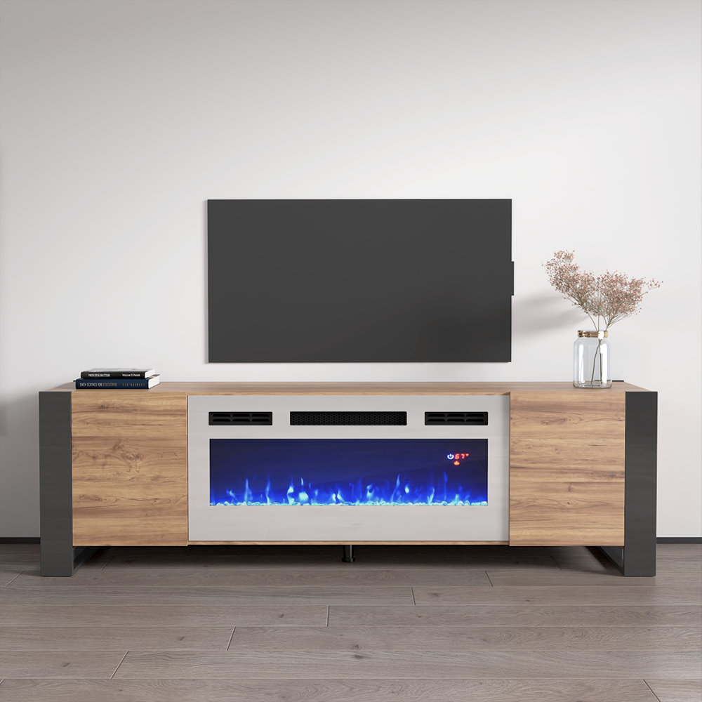Woody WH-EF Fireplace TV Stand - Meble Furniture