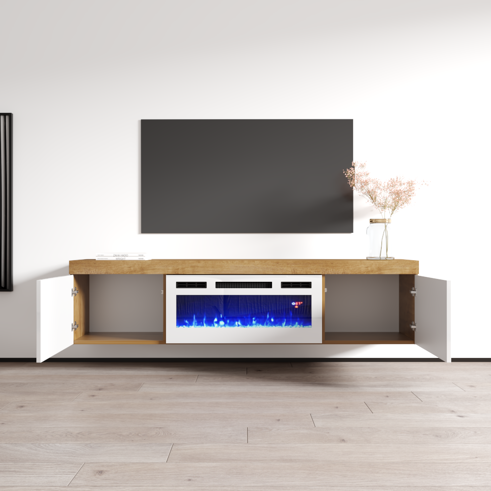 Knoxville WH-EF Floating Fireplace TV Stand - Meble Furniture