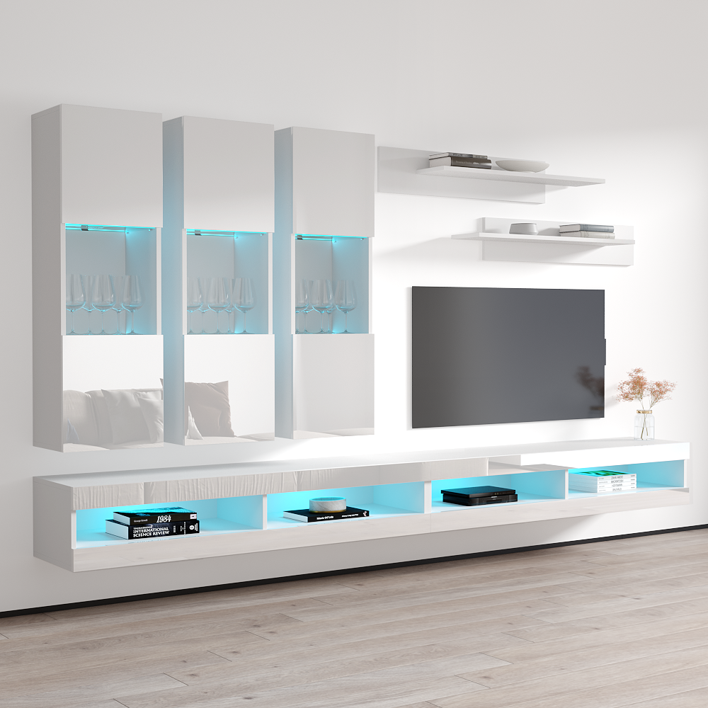 Fly E 34TV Floating Entertainment Center - Meble Furniture