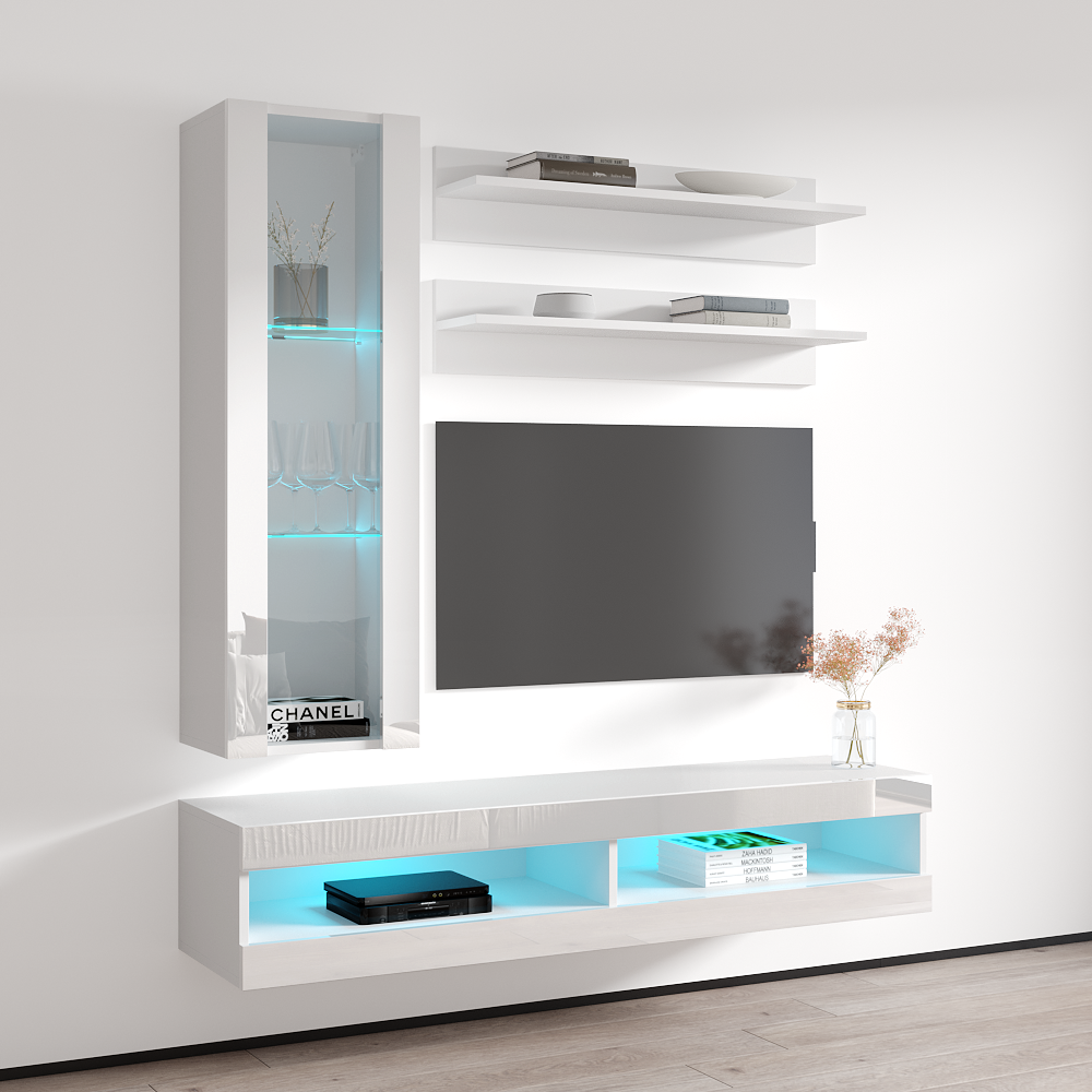 Fly H 34TV Floating Entertainment Center - Meble Furniture