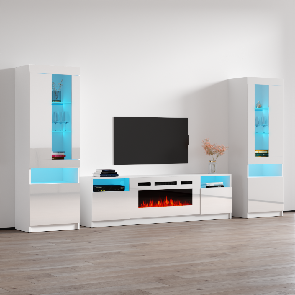 York WH02 Fireplace Entertainment Center - Meble Furniture