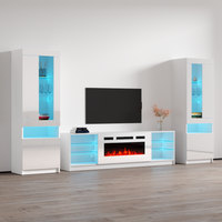Boston WH01 Fireplace Entertainment Center - Meble Furniture
