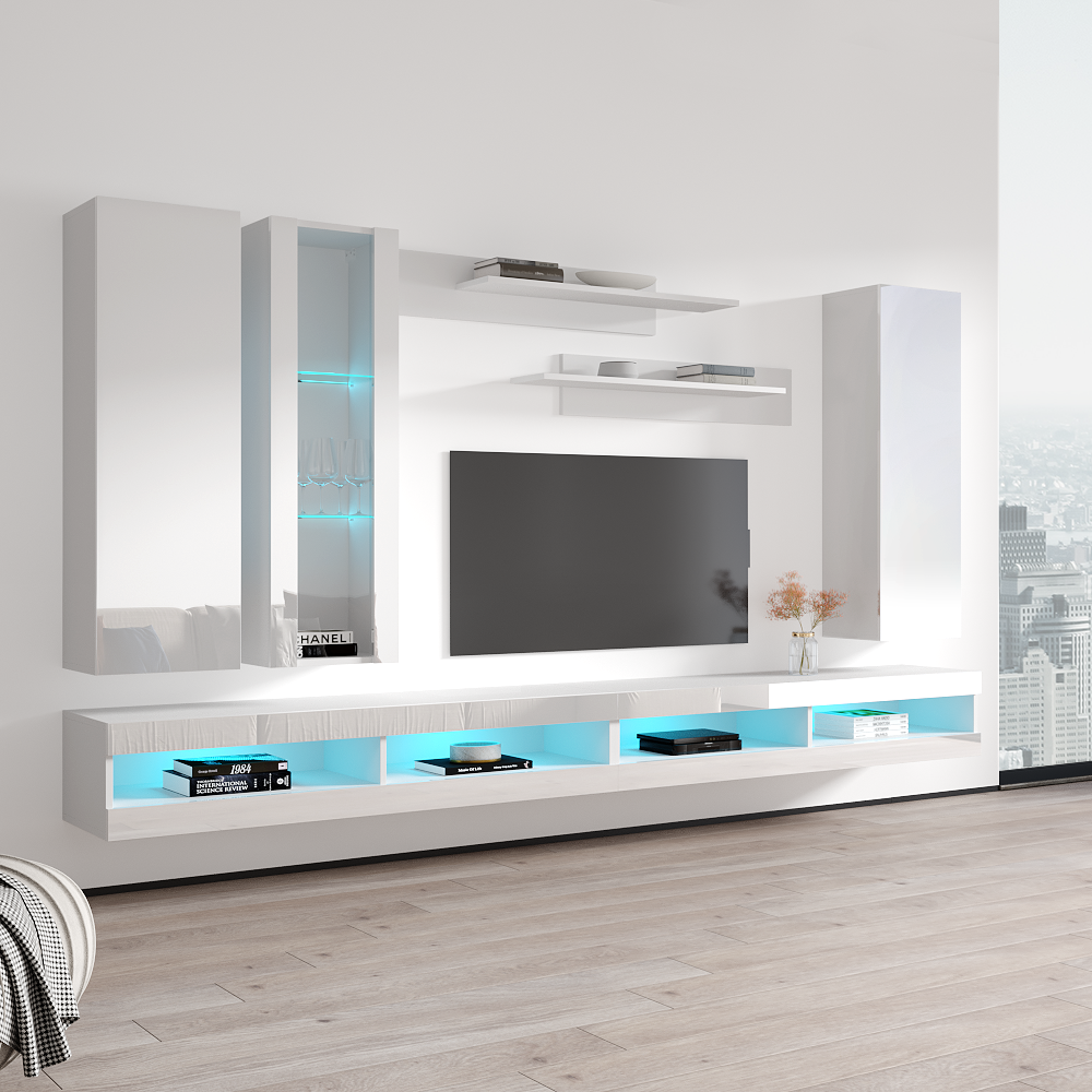 Fly E 34TV Floating Entertainment Center - Meble Furniture
