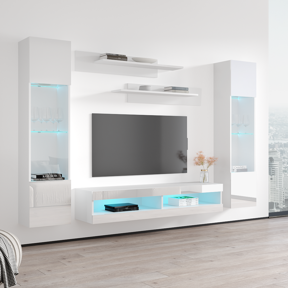 Fly A 34TV Floating Entertainment Center - Meble Furniture