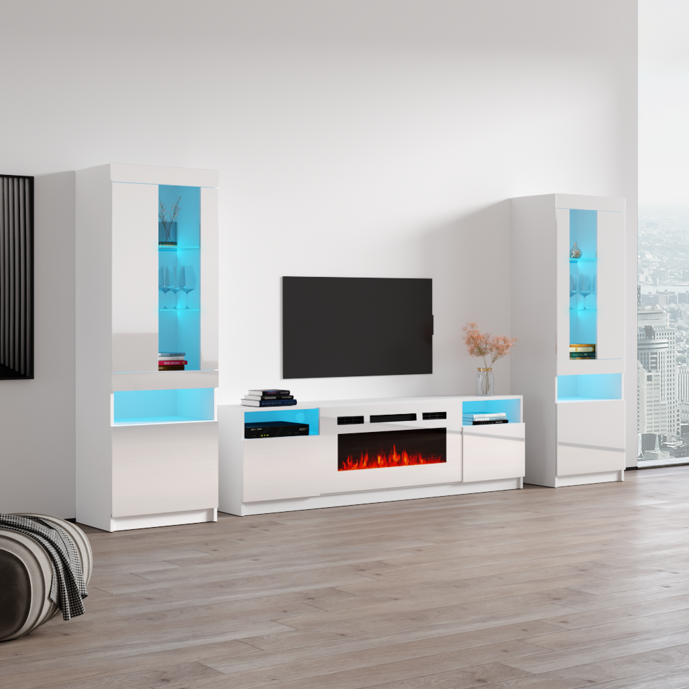 York WH02 Fireplace Entertainment Center - Meble Furniture