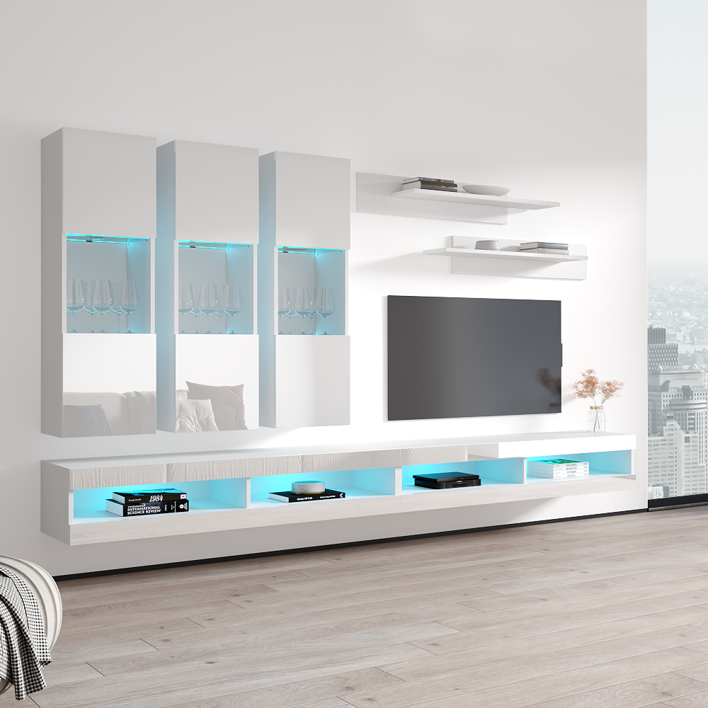 Fly E 34TV Floating Entertainment Center - Meble Furniture