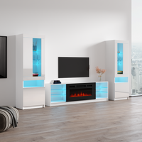 Boston 01 Fireplace Entertainment Center - Meble Furniture