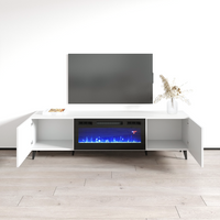 Pafos BL-EF Fireplace TV Stand - Meble Furniture