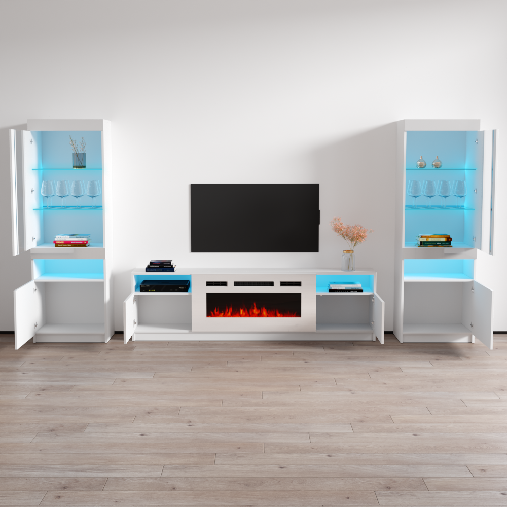 York WH02 Fireplace Entertainment Center - Meble Furniture